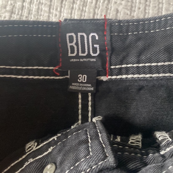 BDG Pintuck Leroy Wide Leg Black Jean - Picture 8 of 10